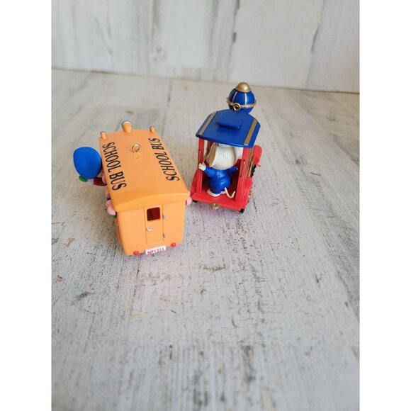 Vintage bus train mouse conductor driver set ornament Xmas unique - Picture 4 of 6